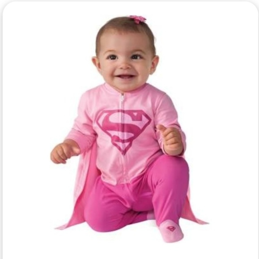 DC Supergirl costume 0-6 mo NEW in package.